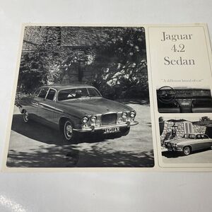 1967 Jaguar 4.2 Sedan‎ Sales Sheet Original